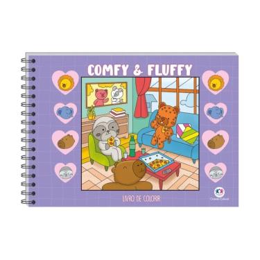 Imagem de Comfy Fluffy Roxo 48 Páginas Capa Dura - Ciranda Cultural