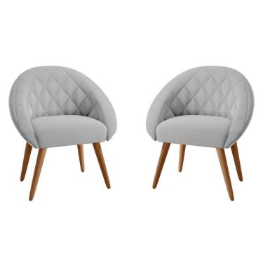 Imagem de Conjunto Poltrona Para Sala De Recepção Celina Linha Cinza