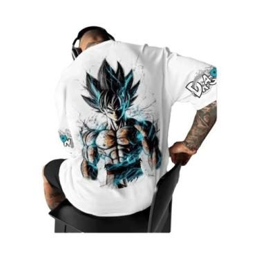 Imagem de Camiseta De Algodão Dragon Ball Estilo Y2K, Merchandise Oficial Da Cap