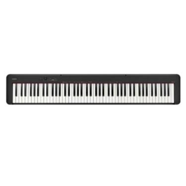 Imagem de Piano Digital Casio Cdp-S110 Preto 88 Teclas Com Pedal e Estante Porta