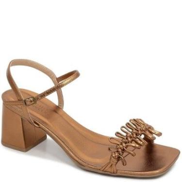 Imagem de Sandália Salto Bloco Tiras Onduladas Sapato Show 4285-0t.11481-Feminino