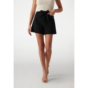 Imagem de Short Alfaiataria Eco Preto-Feminino