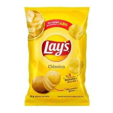 Imagem de Batata Frita Lisa Clássica Lays 70g