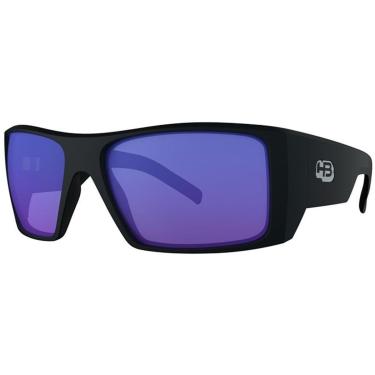 Imagem de ÓCULOS DE SOL MASCULINO HB ROCKER 2.0 MATTE BLACK BLUE CHROM-Masculino