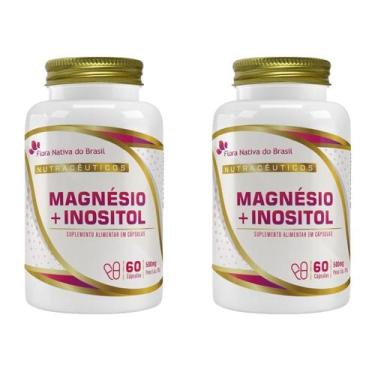 Imagem de Kit 2x Magnésio + Mio Inositol 60 Cápsulas 500mg - Flora nativa do bra