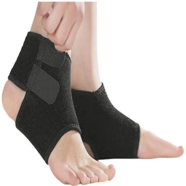 Imagem de Tornozeleira Ajustavel Protetor De Tornozelo Compressao Esportes Passeio Estabilizador De Tornozelo Tensor Futsal Lutas