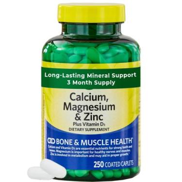 Imagem de Cálcio Magnésio Zinco com Vitamina D3 250 Comprimidos Revestidos - Mar