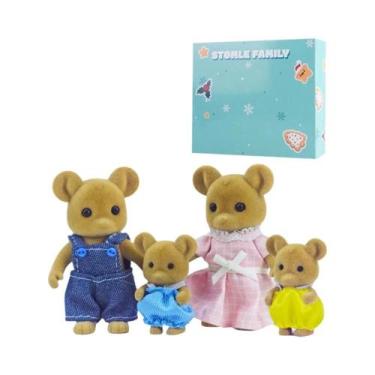 Imagem de Conjunto De Brinquedos De Animais Da Família Florestal Para Casa De Bo