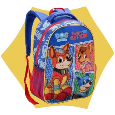 Imagem de Mochila De Costas Infantil Escolar Menino Canina Super Dog Heroes - Se
