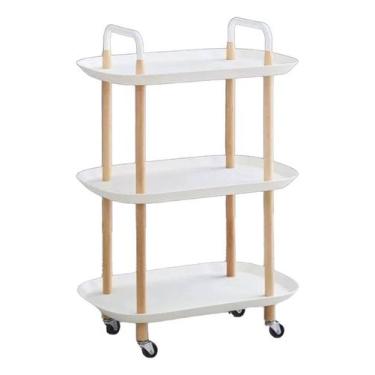 Imagem de Carrinho Organizador Multiuso 3 Prateleiras Com Rodinhas - Top Rio