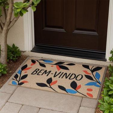 Imagem de Capacho tapete de porta casa bem vindo 70x40 - Texas Kap