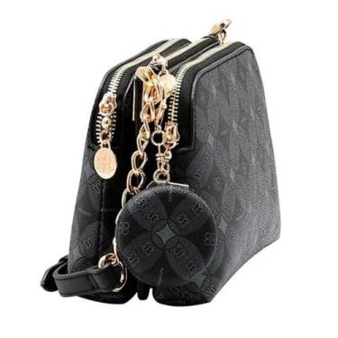 Imagem de Bolsa Chenson Compacta Transversal 3485382 Com 3 Compartimentos Zíper 