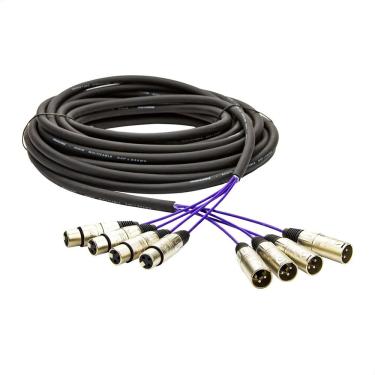 Imagem de Multicabos Com Conectores Xlr 4 Vias Santo ângelo 5 Metros