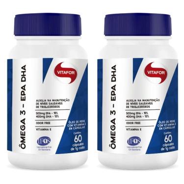 Imagem de Combo 2 - Ômega 3 - 60 Cápsulas 1g - Vitafor-Unissex