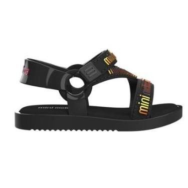 Imagem de Sandália Mini Melissa Stripes M Lover Preto-Feminino