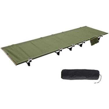 Imagem de Qingingg Cama Dobrável, Leve e Portátil para Acampamento, Sono Confortável, 187 cm x 60 cm x 13,5 cm, 4,8 lb