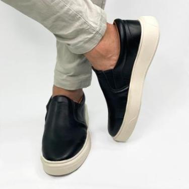 Imagem de Iate Casual Masculino BlackFri Sapatenis Sintético Slip On Elastico Calce Fácil-Masculino