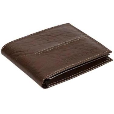 Imagem de Carteira Ferracini Texas Masculino Couro Marrom Castanho-Masculino