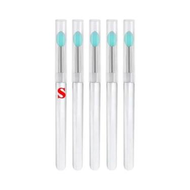 Imagem de Pincel De Silicone Macio Para Batom, Aplicador Portátil Com Cabo Trans