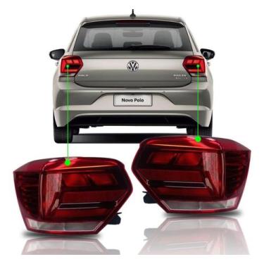 Imagem de Lanterna Traseira Polo 2018 A 2022 ARTEB Esquerdo Bicolor