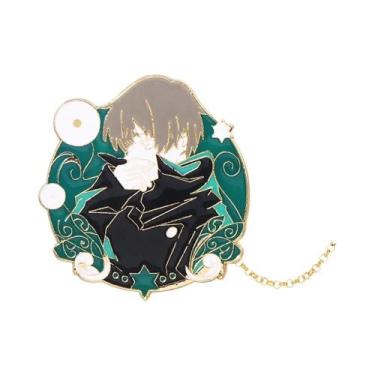 Imagem de Pins De Esmalte Do Anime Jujutsu Kaisen, Broches De Cosplay De Gojo Sa