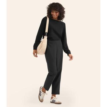 Imagem de Blusa Manga Longa Feminina Em Viscose Rovitex Preto, P, Preto