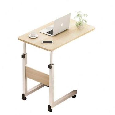 Imagem de Mesa Multiuso Notebook Com Rodas Altura Ajustavel Cafe Sofa Cama Compu
