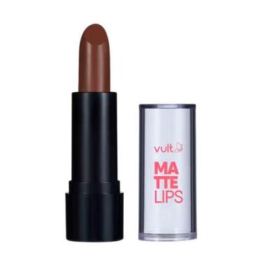 Imagem de Vult Make Batom Matte Lips Marrom Choco 3,8g - VULT COSMÉTICOS