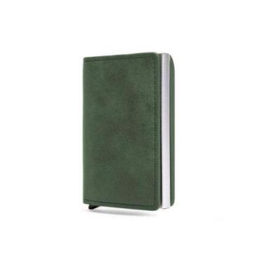 Imagem de Carteira Porta-Cartões OEM Mágica Tripla em Couro PU com Fibra de Carb