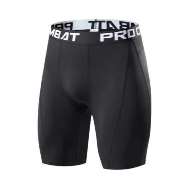Imagem de Shorts De Compressão Para Musculação Masculina, Leggings Elásticas Par