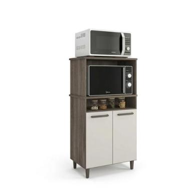 Imagem de Kit 2 Forno Ana Cozinha Balcão Multiuso 2 Portas - Loja DoceLar