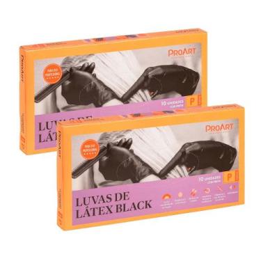 Imagem de Kit Luva de Látex com 10 pares 2un - ProArt Tamanho:P, P