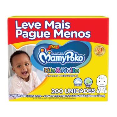 Imagem de Toalha Umedecida MamyPoko Dia e Noite 200 Unidades