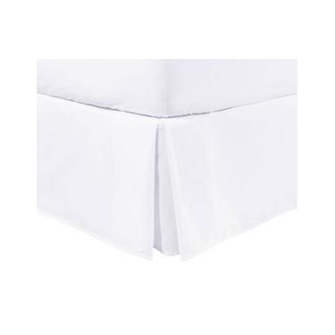 Imagem de Saia para Cama Box Babado Basic Branco 200 Fios King Branco