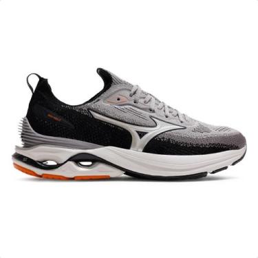 Imagem de Tênis Mizuno Wave Mirai 8 Masculino, 41, Preto, Cinza