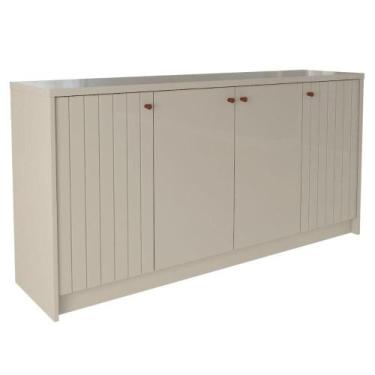 Imagem de Buffet Balcao 4 Portas MDF 152 cm 10800 MOLCI - Milani Store, Off Whit