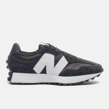 Imagem de Tênis Casual New Balance 327 V1 Unissex Tamanho:39Cor:Preto+Branco, 39