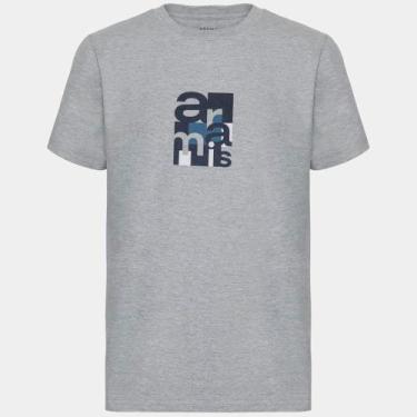 Imagem de Camiseta Aramis Geometric Av26 Cinza Masculino, P