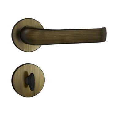 Imagem de Fechadura Banheiro 823/37 Roseta Redonda Antique E-Coat 40mm Stam