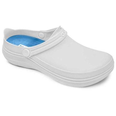 Imagem de Sandália Babuche Feminino Safe Branco Azul Celeste Boaonda 2043-100-00