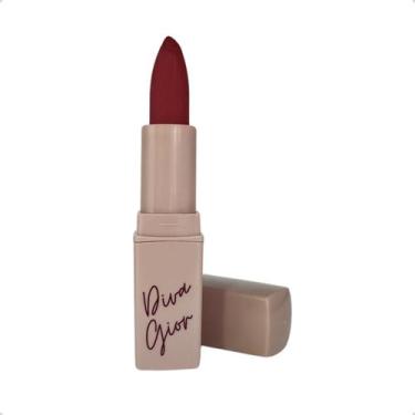 Imagem de Batom Bala Matte Diva Gior Marsala 3,5g Vegano Elegante e de Longa Dur
