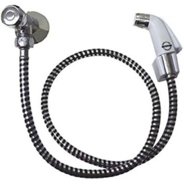 Imagem de Ducha higienica com registro abs branco cromado higiban - 1,00 metro -