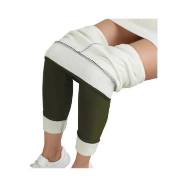 Imagem de Leggings Femininas De Cintura Alta Em Veludo Fleece, Quentes, Ajuste S