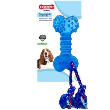 Imagem de Brinquedo Mordedor de cachorro super resistente Odontopet Osso Flat co