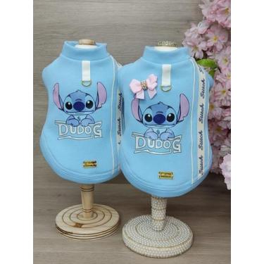 Imagem de Moletom Stitch Azul Bebê para cachorro e gato - Dudog Vest, G1