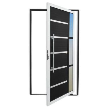 Imagem de Porta Pivotante Lambril Miraggio com Puxador Super 210cm x 120cm Brima