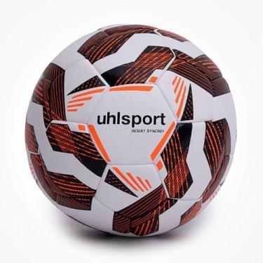 Imagem de Bola Uhlsport Resist Synergy Campo Branco/Laranja/Preto  Costurada à M