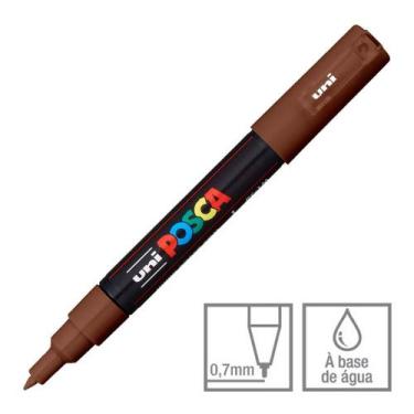 Imagem de Caneta Posca Marcador PC-1M Marrom 21 Uni-Ball - Uni Ball