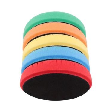 Imagem de Conjunto De Esponjas De Polimento 80/125/150mm Com 5 Peças Para Polido