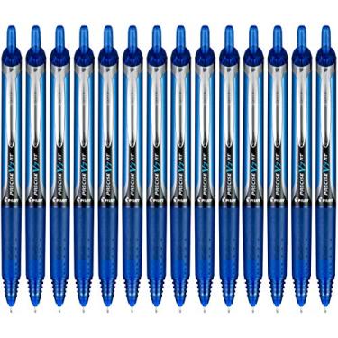 Imagem de PILOT Canetas esferográficas retráteis e recarregáveis Precise V7 RT, ponta fina (0,7 mm) azul, pacote com 14 (15196)